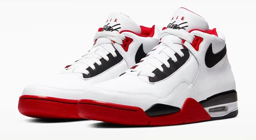 Nike FLIGHT LEGACY White/Black-University Red Trainers Size UK 9 / Euro 44