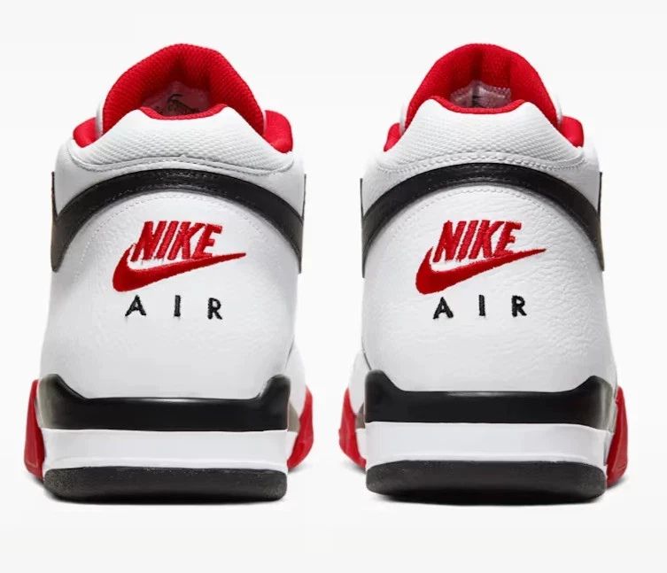 Nike FLIGHT LEGACY White/Black-University Red Trainers Size UK 9 / Euro 44