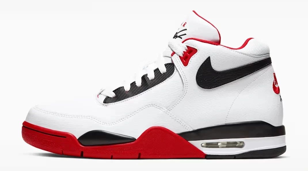 Nike FLIGHT LEGACY White/Black-University Red Trainers Size UK 9 / Euro 44