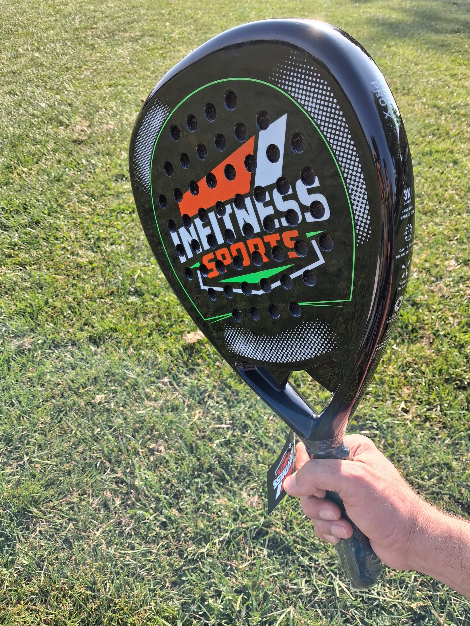 Infitness Sports 3K Carbon Padel Rackets Diamond/Teardrop & Hybraid Pro X Shapes