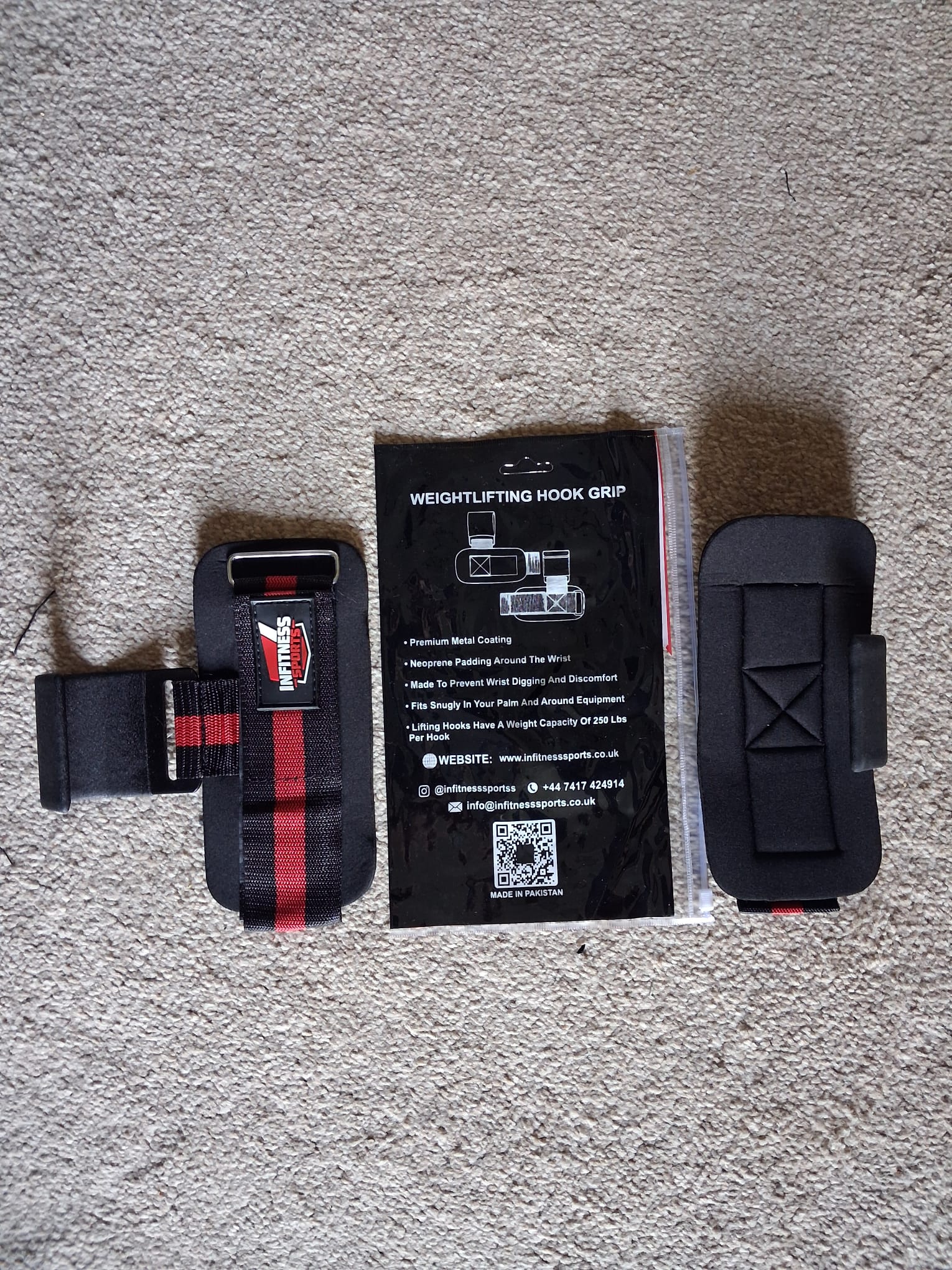 Weight Lifting latch Hooks with Lifting Straps Non-Slip Metal Rubber Coated