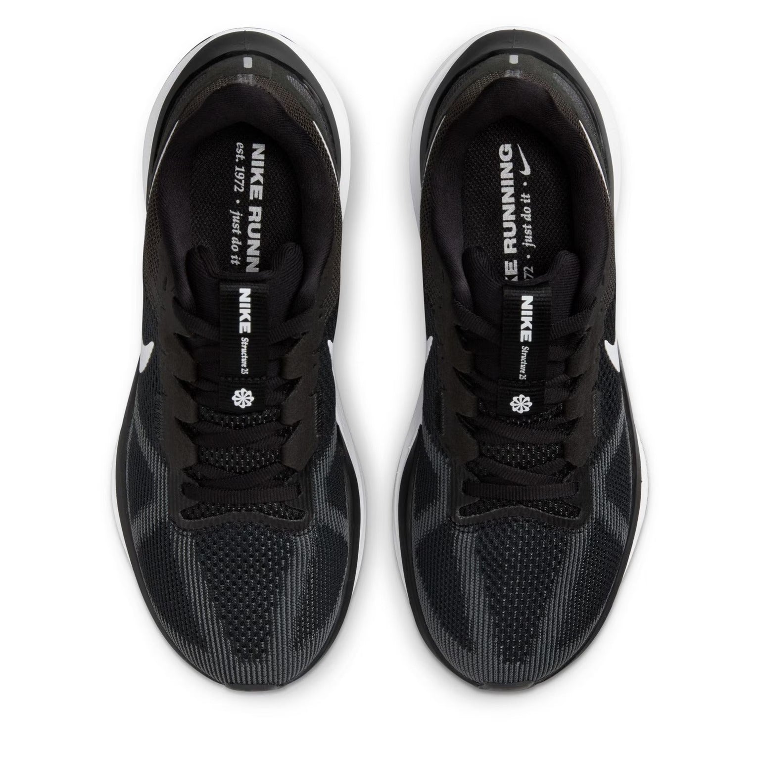 Nike Air Zoom Structure 25 Black White Iron Grey UK 6.5 EUR 40.5 Box without Lid