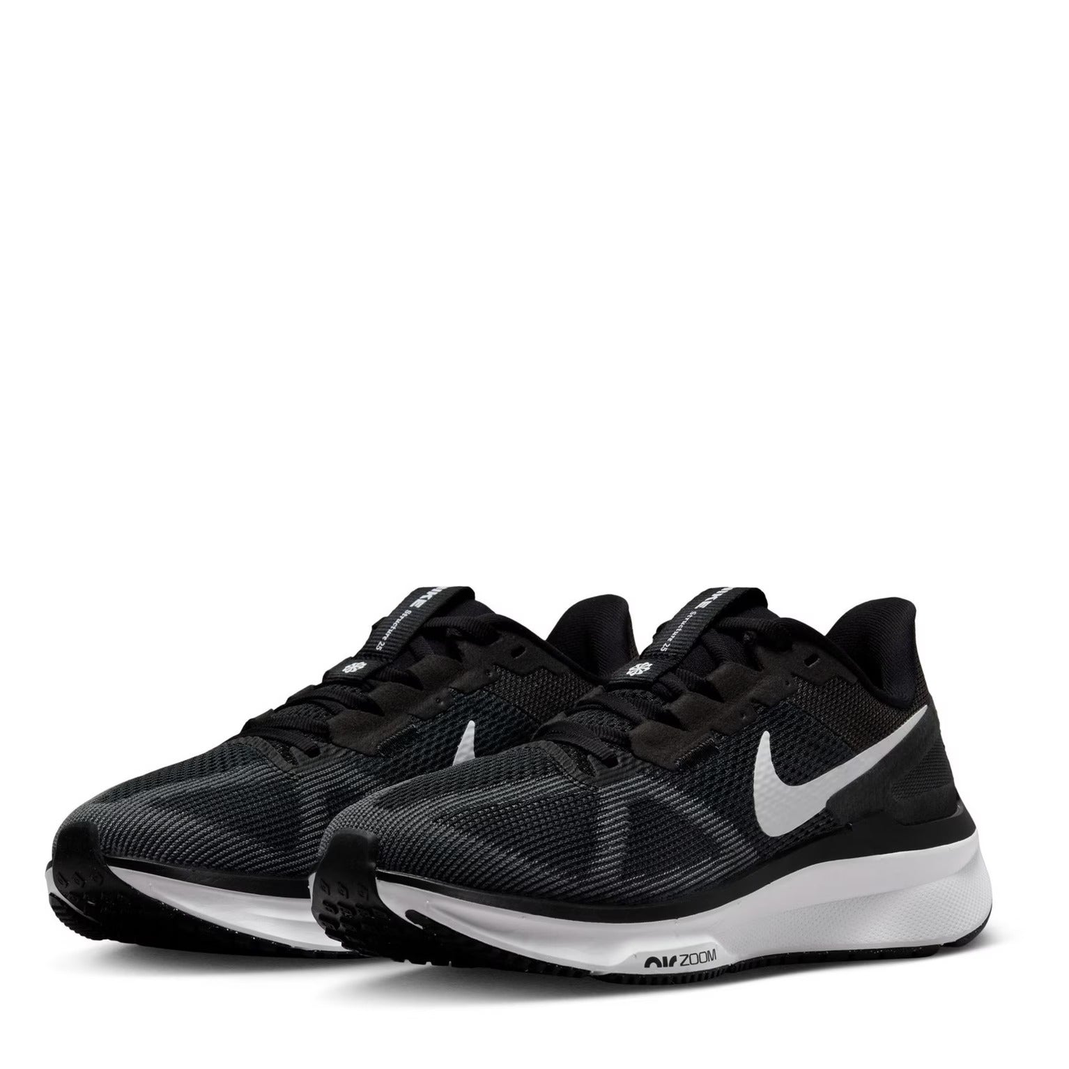 Nike Air Zoom Structure 25 Black White Iron Grey UK 6.5 EUR 40.5 Box without Lid