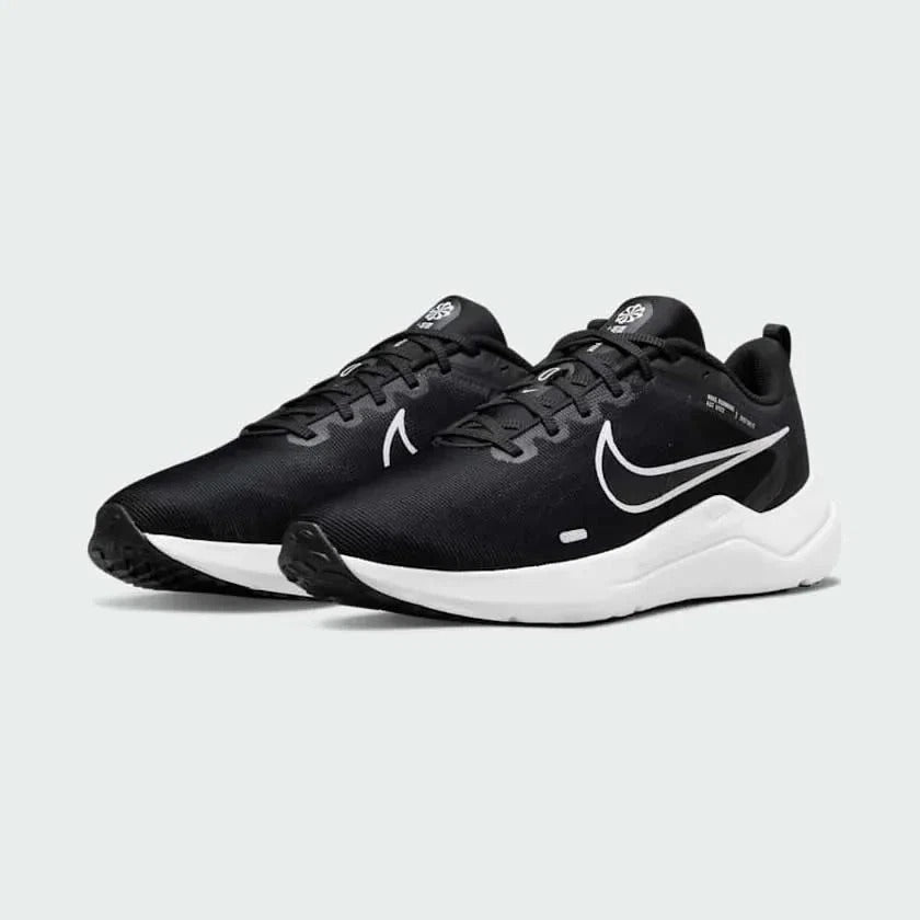 Nike Downshifter 12 Blck Wht Dark Smoke Grey UK 11.5 Eur 47 US 12.5 Box No Lid