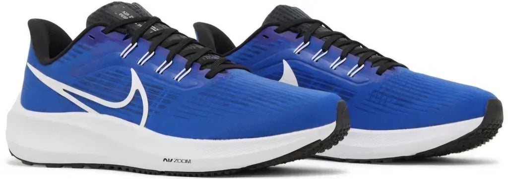 Nike Air Zoom Pegasus 39 White Blue Black Running Unisex Trainer UK 7 With Box
