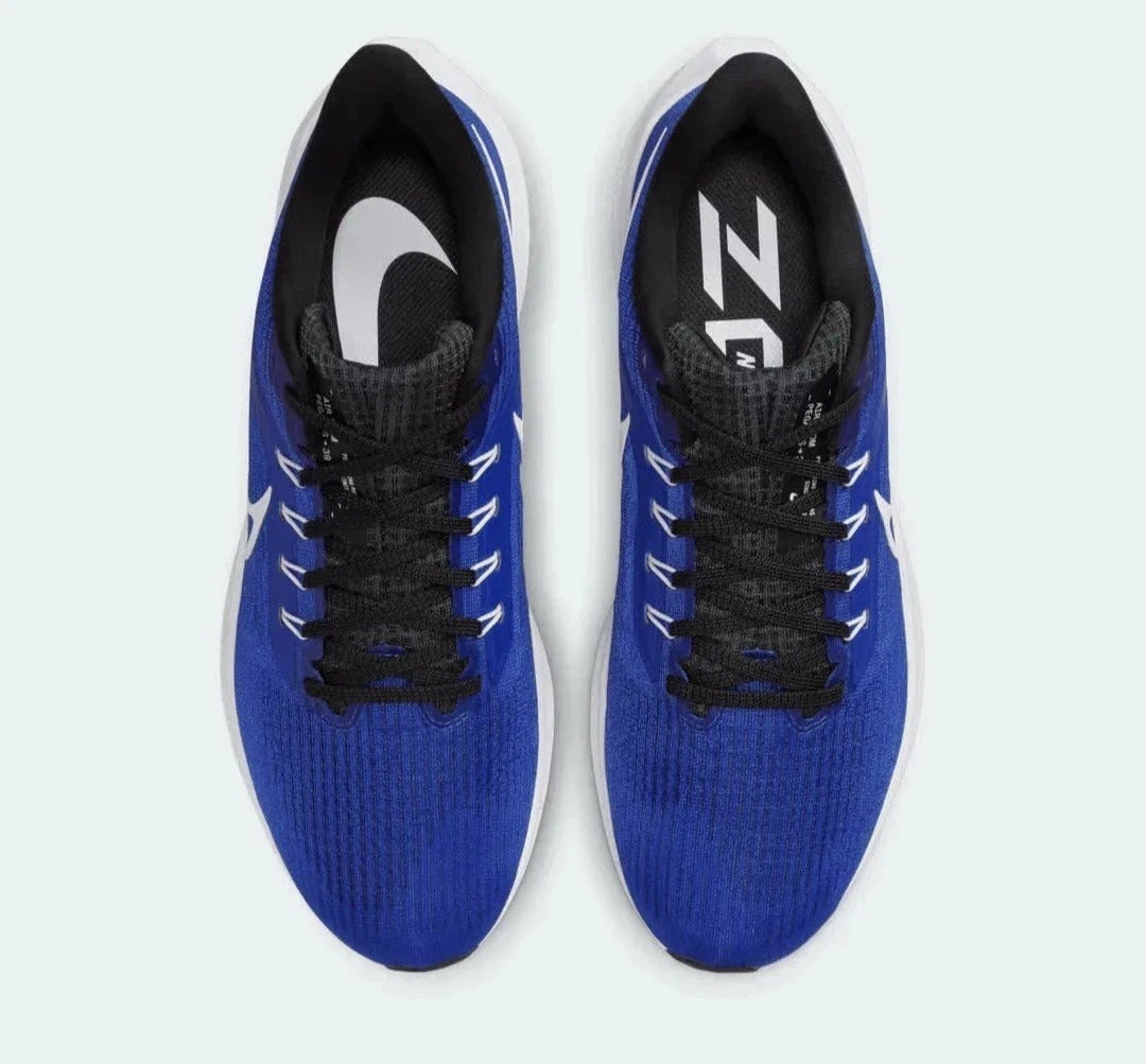 Nike Air Zoom Pegasus 39 White Blue Black Running Unisex Trainer UK 7 With Box