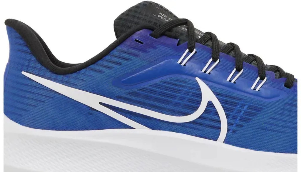 Nike Air Zoom Pegasus 39 White Blue Black Running Unisex Trainer UK 7 With Box