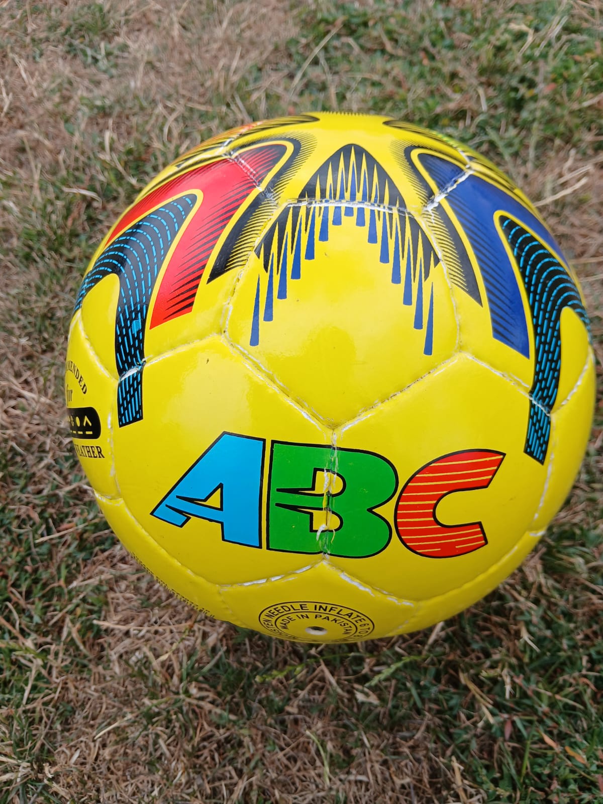 Hand Stitched 3 Layer FOOTBALL Size 5 Quality Match Ball Multicoloured