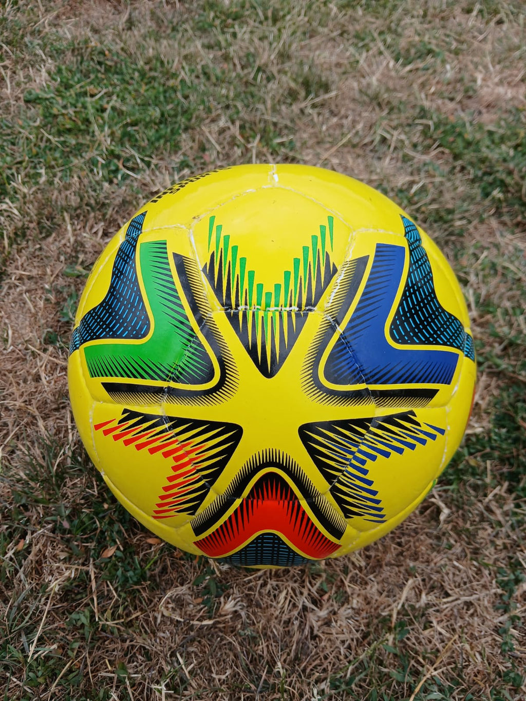 Hand Stitched 3 Layer FOOTBALL Size 5 Quality Match Ball Multicoloured