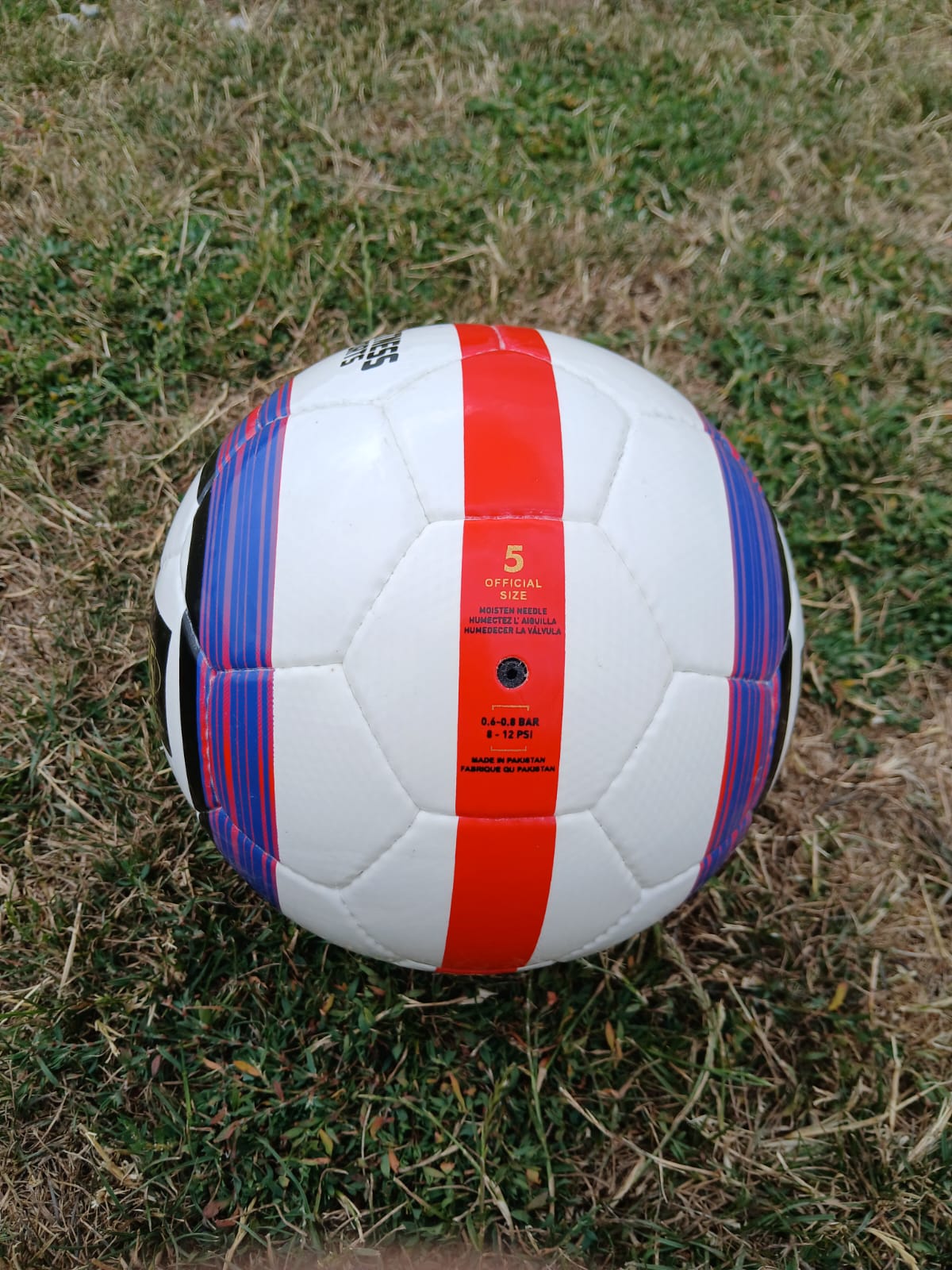 Hand Stitched 3 Layer FOOTBALL Size 5 Quality Match Ball Multicoloured