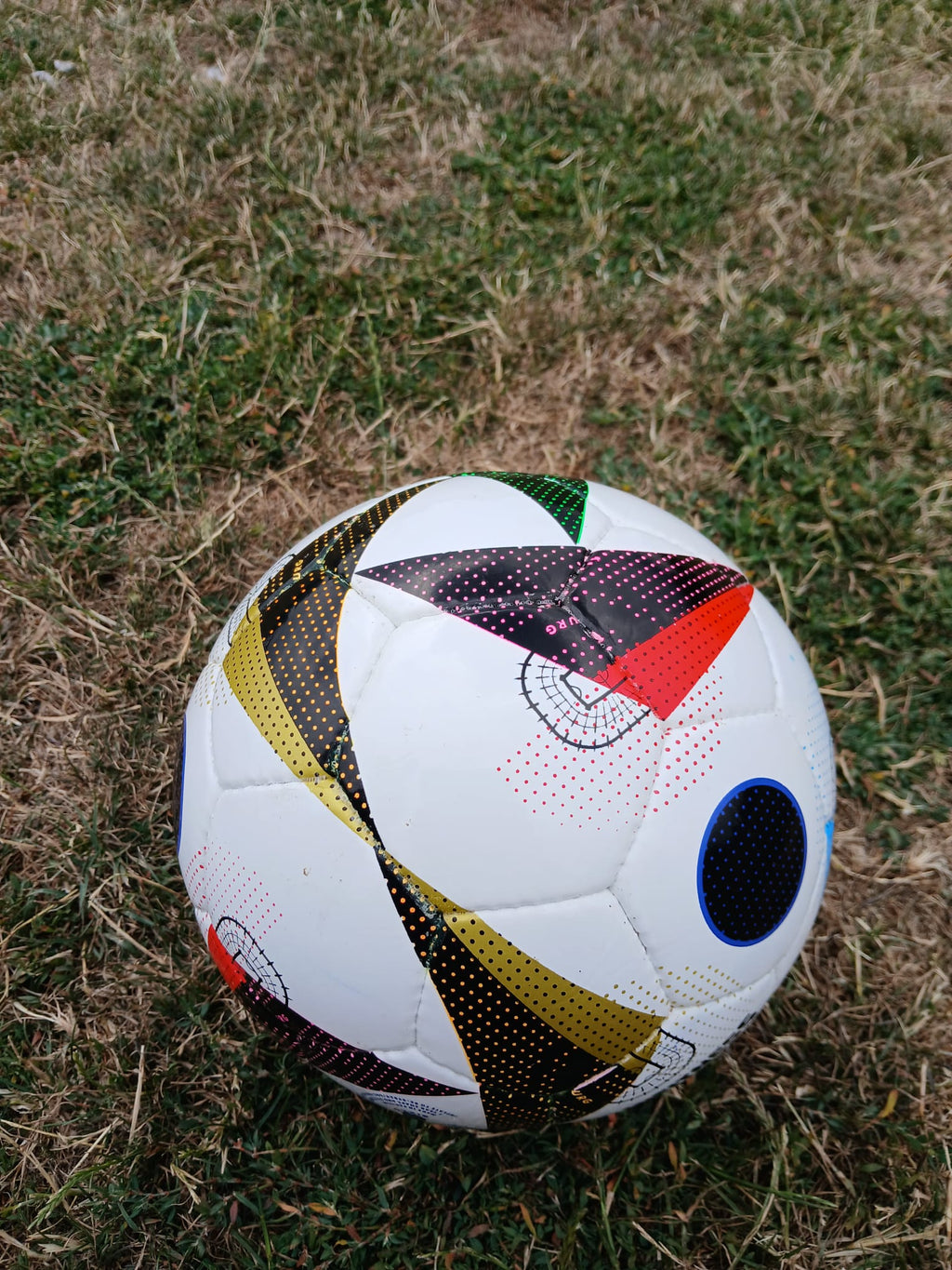 Hand Stitched 3 Layer FOOTBALL Size 5 Quality Match Ball Multicoloured