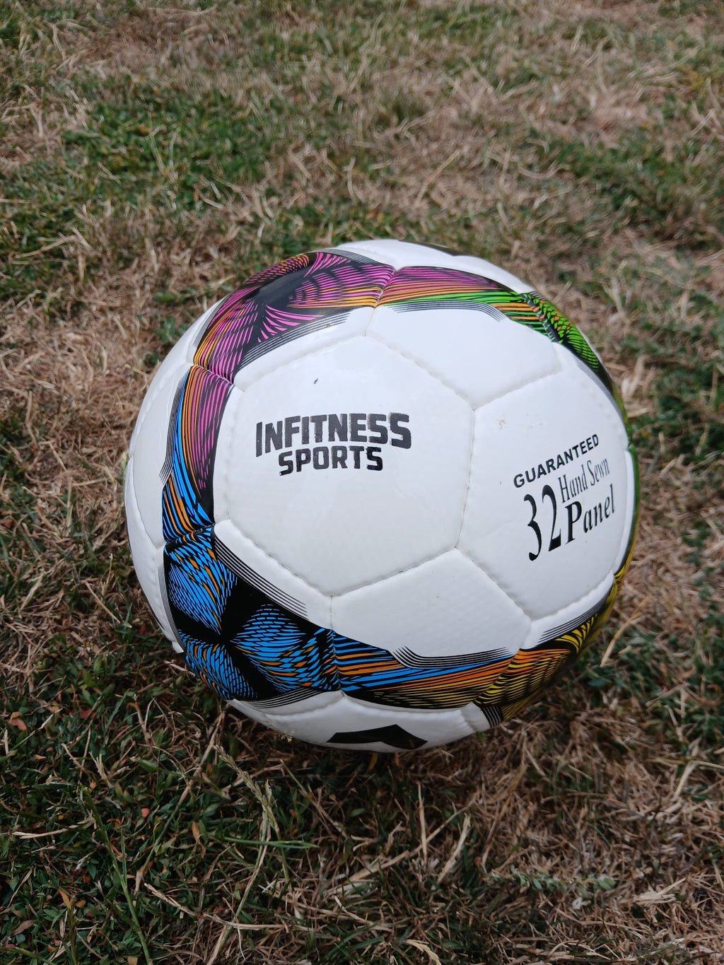 Hand Stitched 3 Layer FOOTBALL Size 5 Quality Match Ball Multicoloured