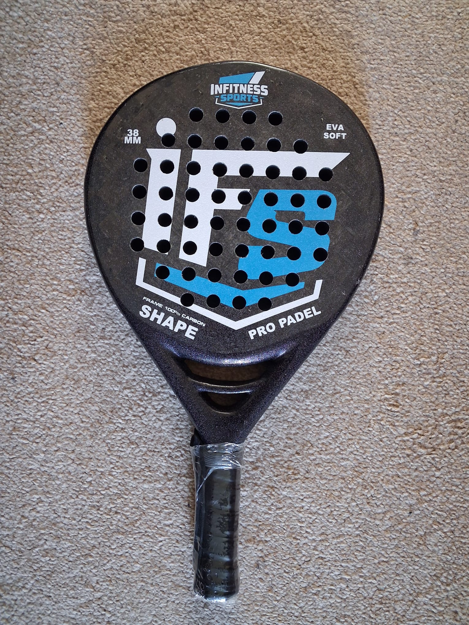 Infitness Sports 3K Carbon Padel Rackets Diamond/Teardrop & Hybraid Pro X Shapes