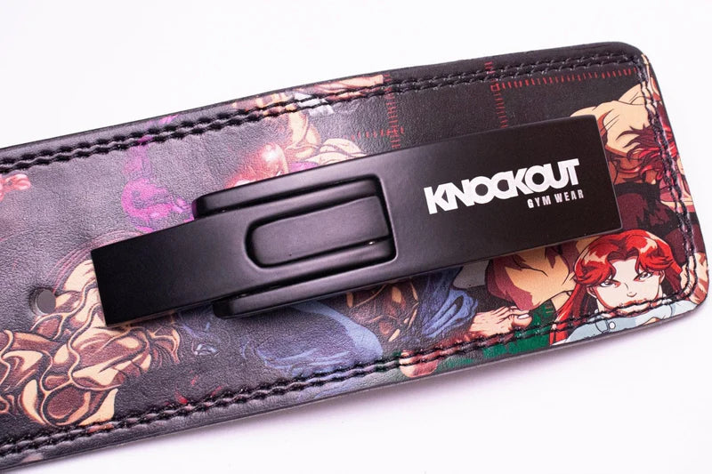 Weightlifting Belt Printed Anime/Goku Edition LEVER Control/ Self Lock/ Buckle Pin