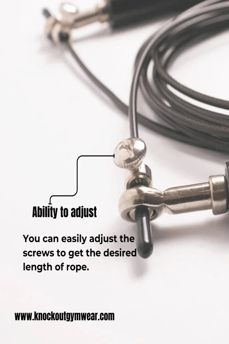 Adjustable Adults Skipping Steel Jump Rope Exercise Gym Aluminium Boxing Speed