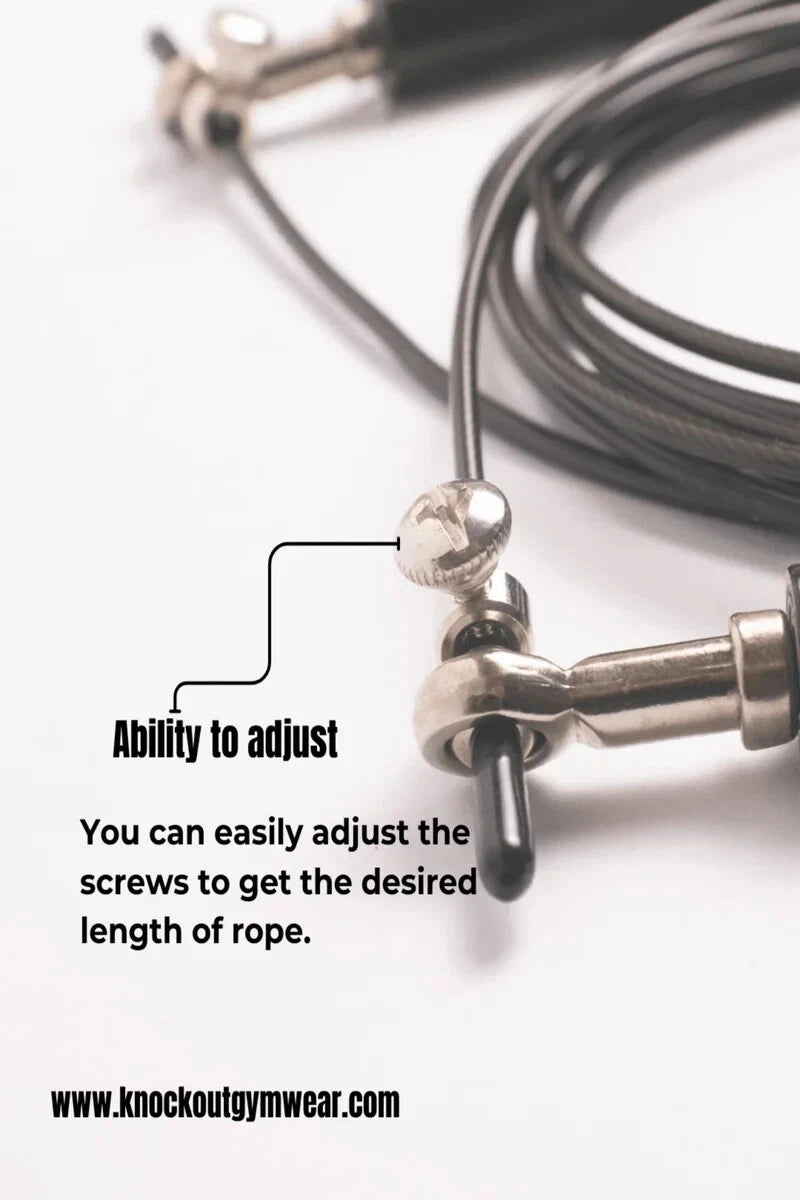 Adjustable Adults Skipping Steel Jump Rope Exercise Gym Aluminium Boxing Speed