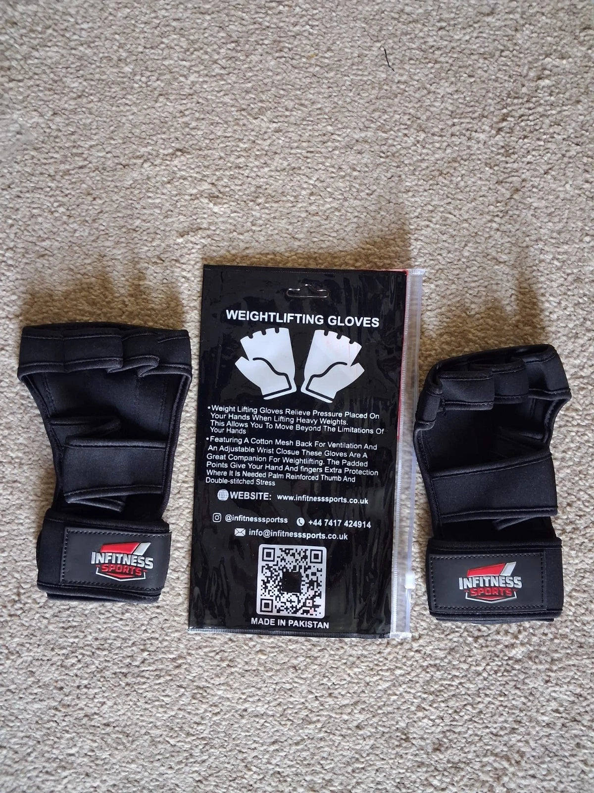 Weightlifting Fingerless Workout Gloves For Gym, Fitness, Training, Cycling, Unisex