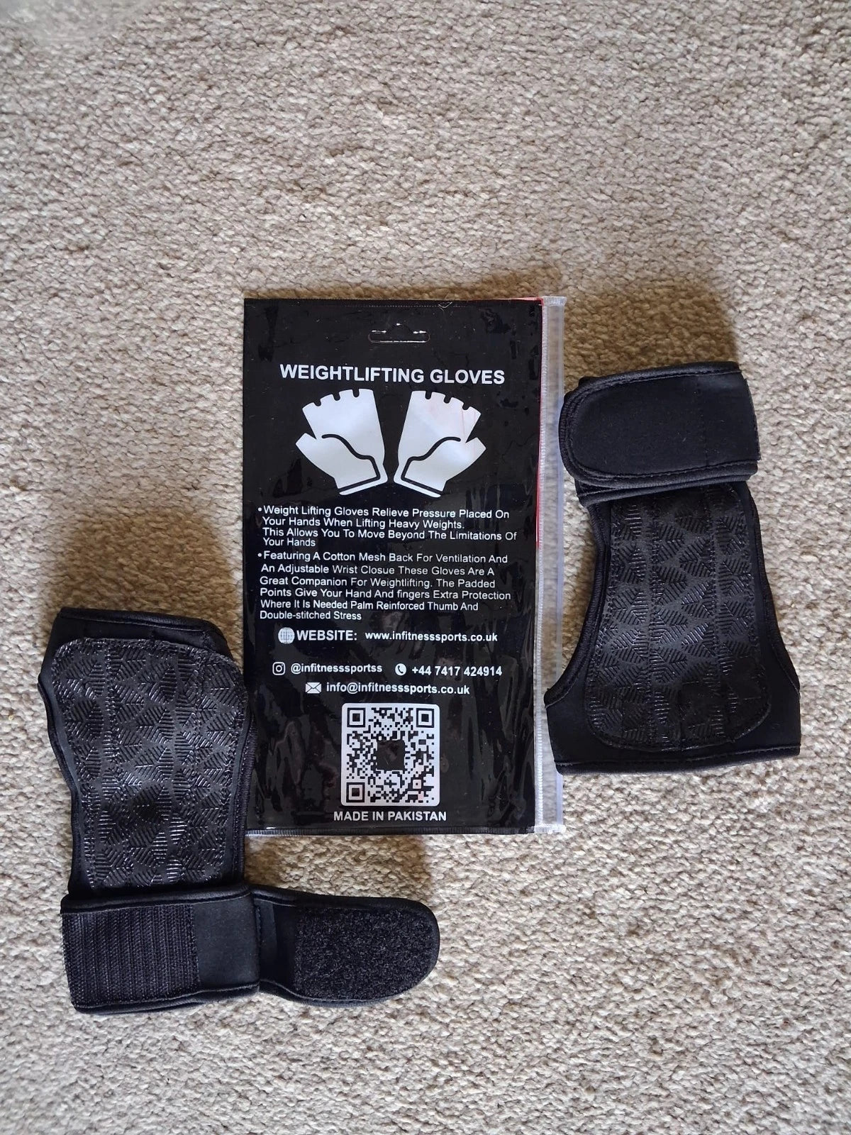 Weightlifting Fingerless Workout Gloves For Gym, Fitness, Training, Cycling, Unisex