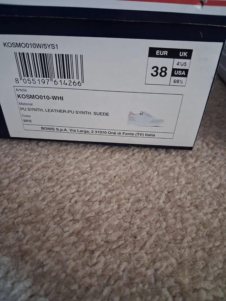 U.S. Polo Assn. Women's Trainer White Pink Beige UK Size 5 / EUR 38 / US 6.5