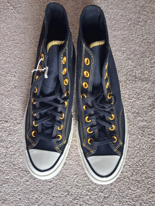 Converse Chuck 70 GTX HI Black/Sunny Angel Unisex Trainers — UK Mens 8.5 / Womens 10.5