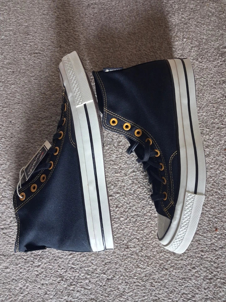 Converse Chuck 70 GTX HI Black/Sunny Angel Unisex Trainers — UK Mens 8.5 / Womens 10.5